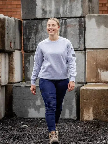 Bisley Women's Fleece Crew Neck Jumper BKL6723 Bisley Workwear